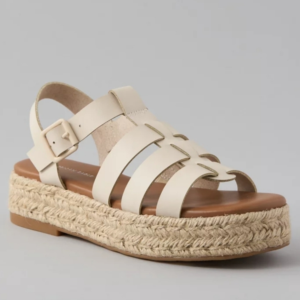 AE American Eagle Vegan Leather Fisherman Sandal Women's Size 8 NWT